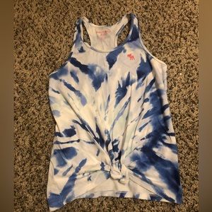 Abercrombie & Fitch Girls’ Tie-Front Tie Dyed Tank Top